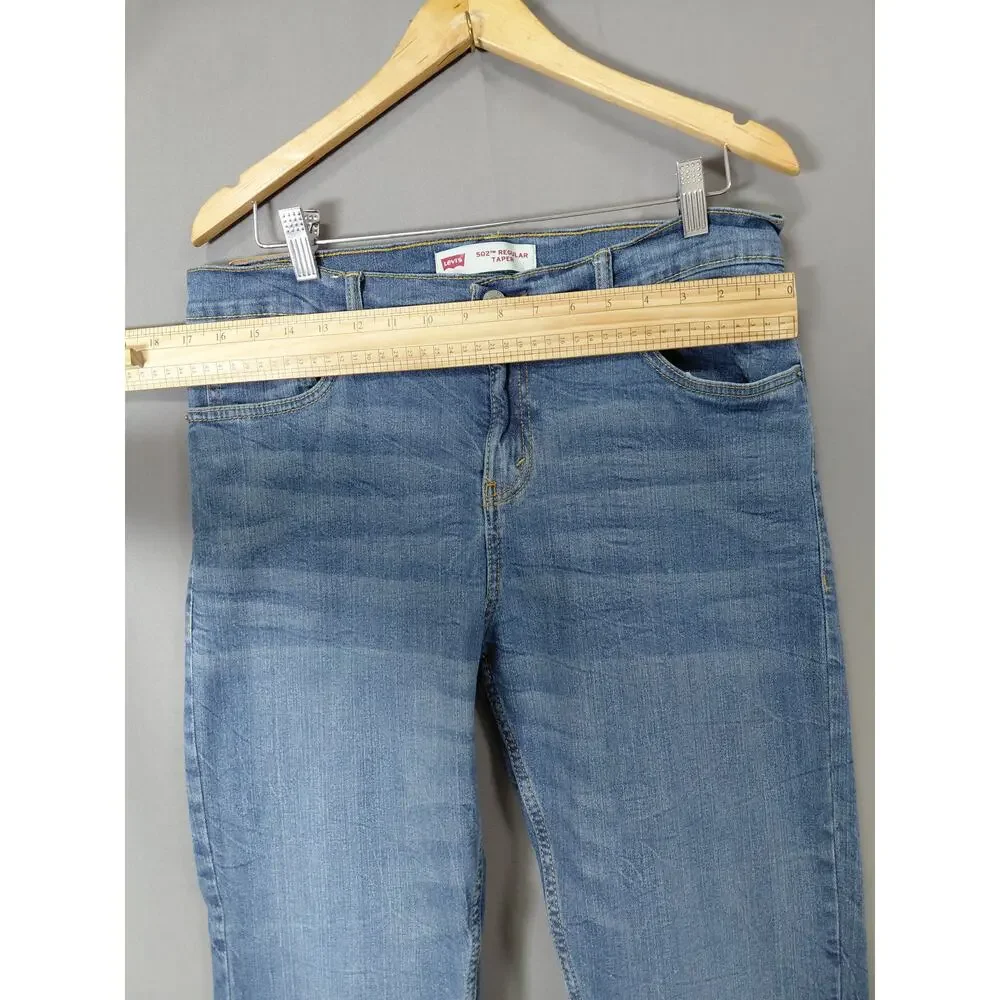 LEVI STRAUSS Blue Straight Stretch Jeans Men 502 Size 30